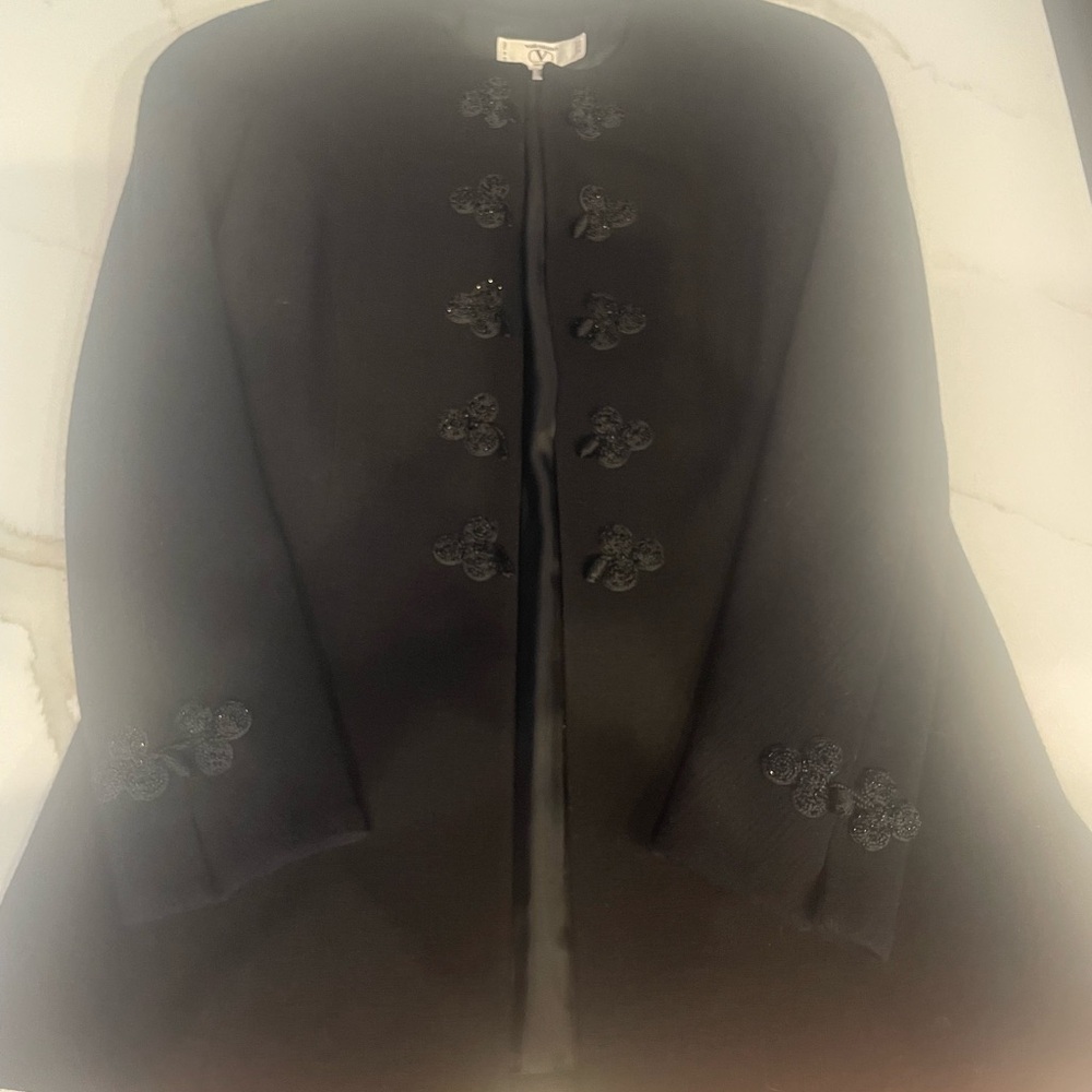 Valentino Black Embellished Women's Blazer